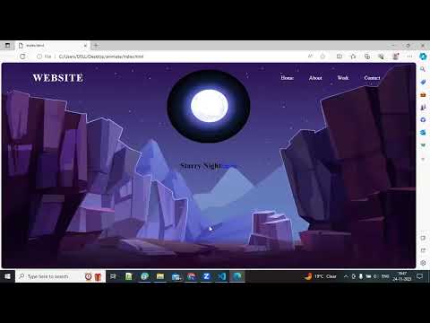 Animated website in HTML and CSS with JavaScript - YouTube