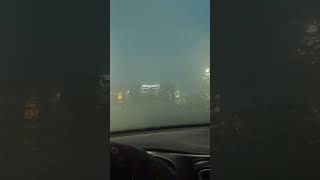 Sheets of rain in Hearne, Texas we