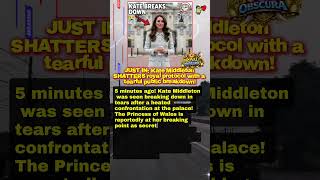 Shocking Kate Middleton Collapses In Tears After Palace Fight