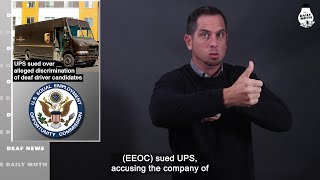 UPS sued over alleged discrimination of deaf driver candidates