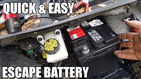 How to Replace Battery in a 13-19 Ford Escape
