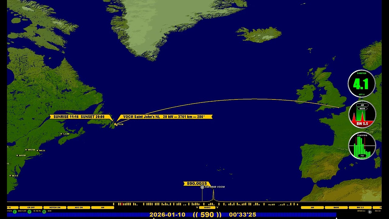 MW DX - VOCM Canada - 0028 - 10th Jan 2026