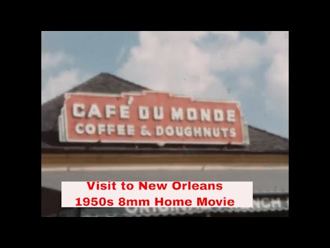 1950s HOME MOVIE   TRIP TO NEW ORLEANS, LOUISIANA & FLORIDA KEYS   8MM FILM   XD13024