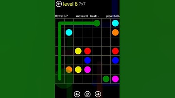 Flow Free Regular Pack 7X7 walkthrough level 8