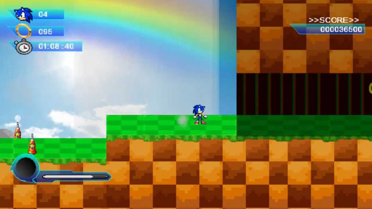 Background Retro Gaming, Green Hill Zone - Seven's Ko-fi Shop