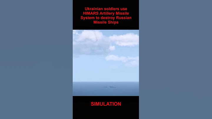 Ukrainian soldiers use HIMARS Artillery Missile System to destroy Russian Missile Ships