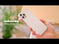 ✨ iPhone 12 Pro Max Aesthetic Unboxing (Silver) | with Apple Silicone White Case 🤍