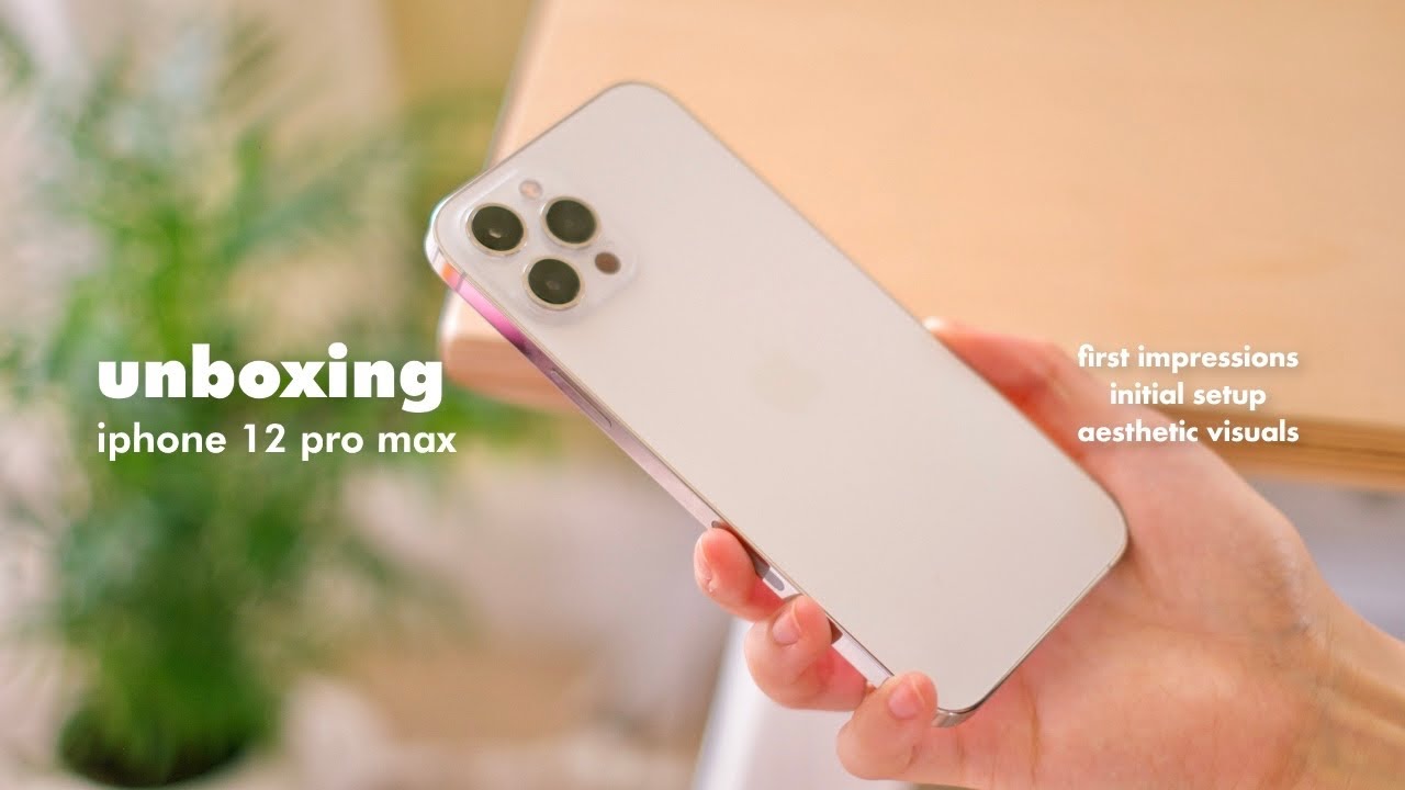 Iphone 12 Pro Max Aesthetic Unboxing Silver Youtube