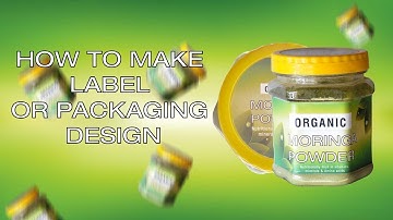 How to make label or packaging design | illustrator | Moringa Powder | Printing & Designing | Label