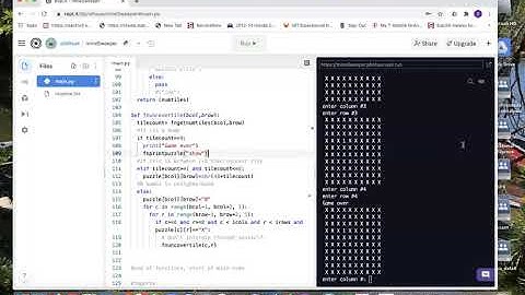 Learn Python MineSweeper ShowGameboard When Lose
