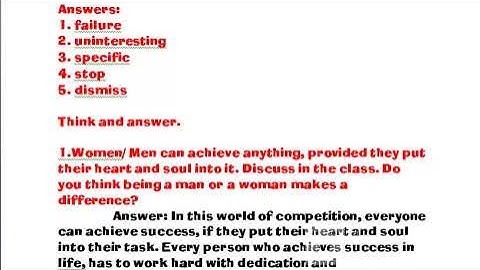 6th English assignment unit 2 answer key