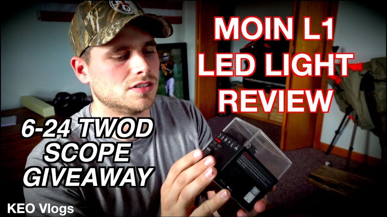 Moin L1 LED Light Review (Scope Giveaway) - YouTube