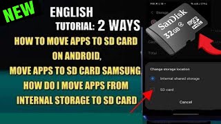 How To Move Apps To SD Card On Samsung/Android || Move Apps From Internal Storage To SD Card screenshot 5