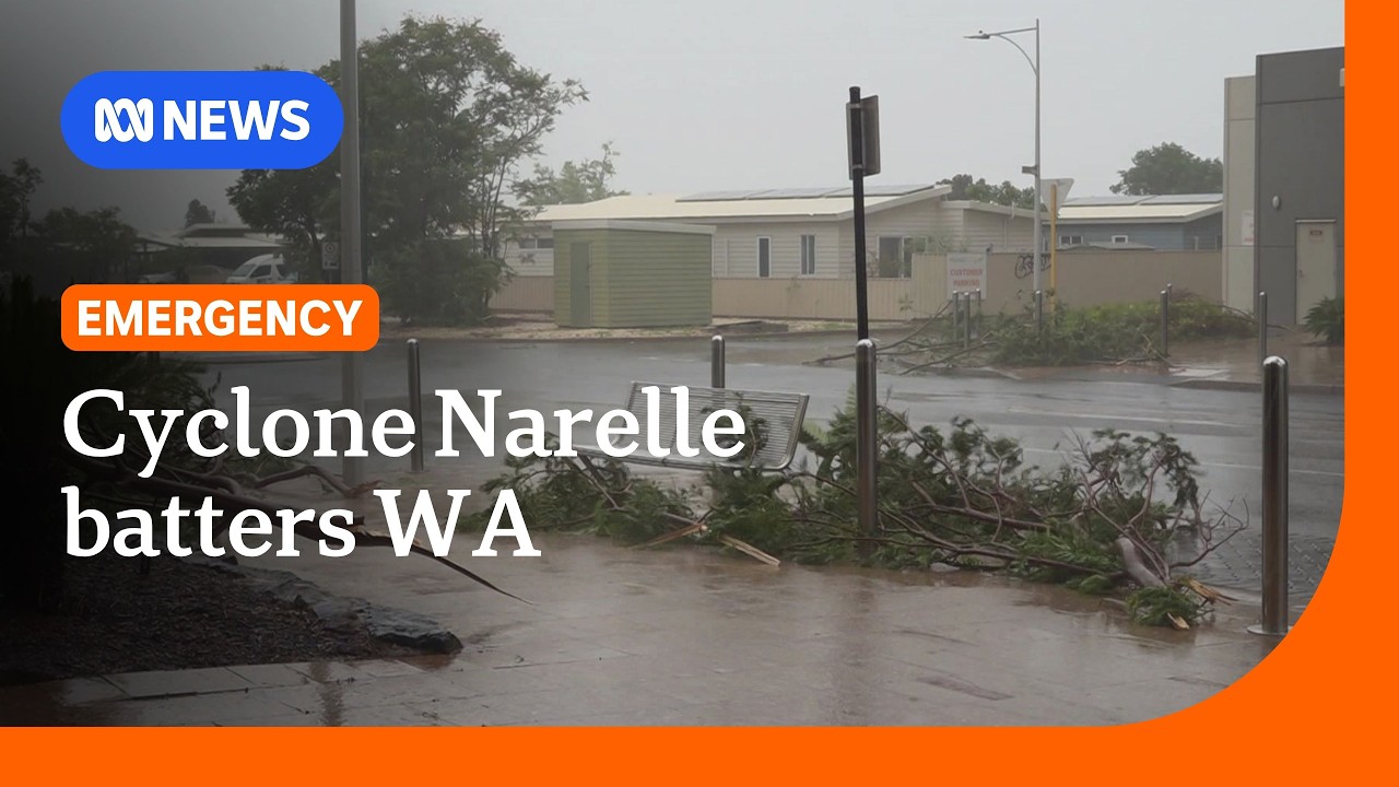 Severe Tropical Cyclone Narelle brings wild weather to WA coast | ABC ...