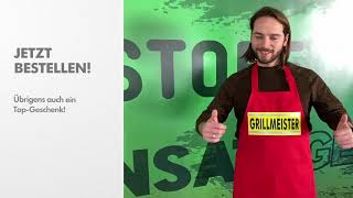 Firefun - Grillschürze Mit Lustigen Texten Feuerwehrschürze Kochschürze Fachberater Fleisch