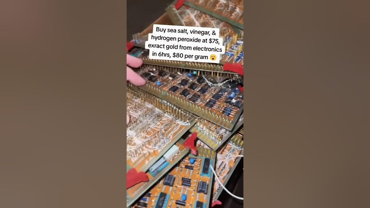 How To Extract Gold From Electronics With Vinegar How to Recover Gold from Electronics Using Vinegar and Salt - YouTube
