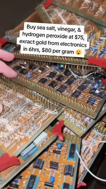 How To Extract Gold From Electronics With Vinegar