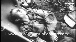 Injured American Soldiers in WWII Archival Stock Footage PublicDomainFootage.com