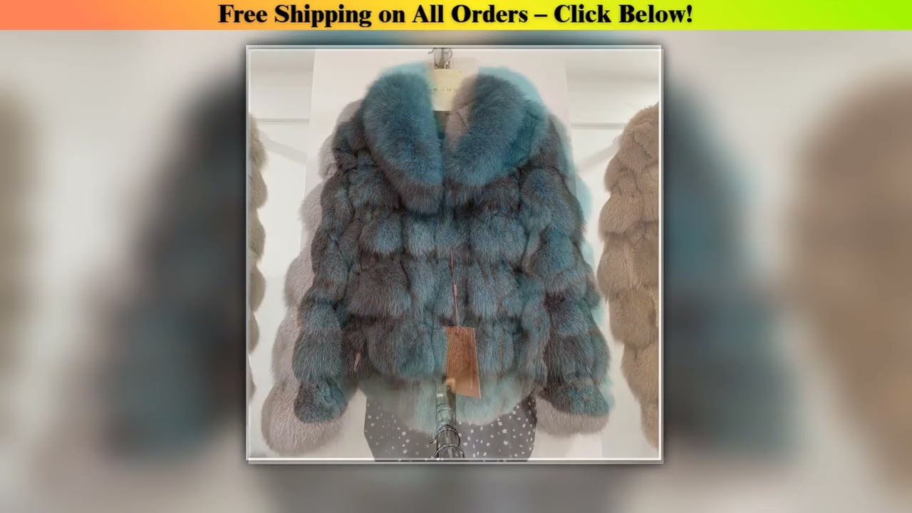 FURYOUME 2025 New Winter Women Real Fox Fur Coat 100% Natural Fur Jacket Fashion Luxury Thick Warm
