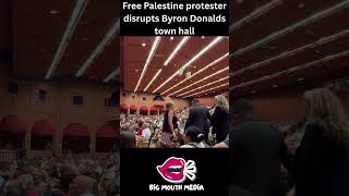 Anti-genocide protester shuts down Byron Donalds town hall #fl19 #swfl #florida #byrondonalds