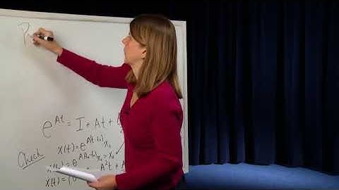 EE221A: Linear Systems Theory, The Matrix Exponetial