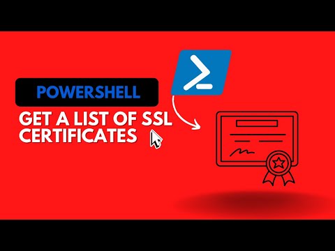 How to Get a List SSL Certificates using PowerShell
