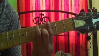 words on guitar