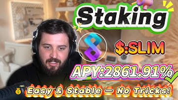 ⚡ Solana SLIM staking tutorial revealed — earn 2861.91% APY easily, tested with zero risk!
