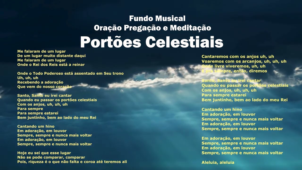 Portões Celestiais Fundo Musical instrumental gospel music