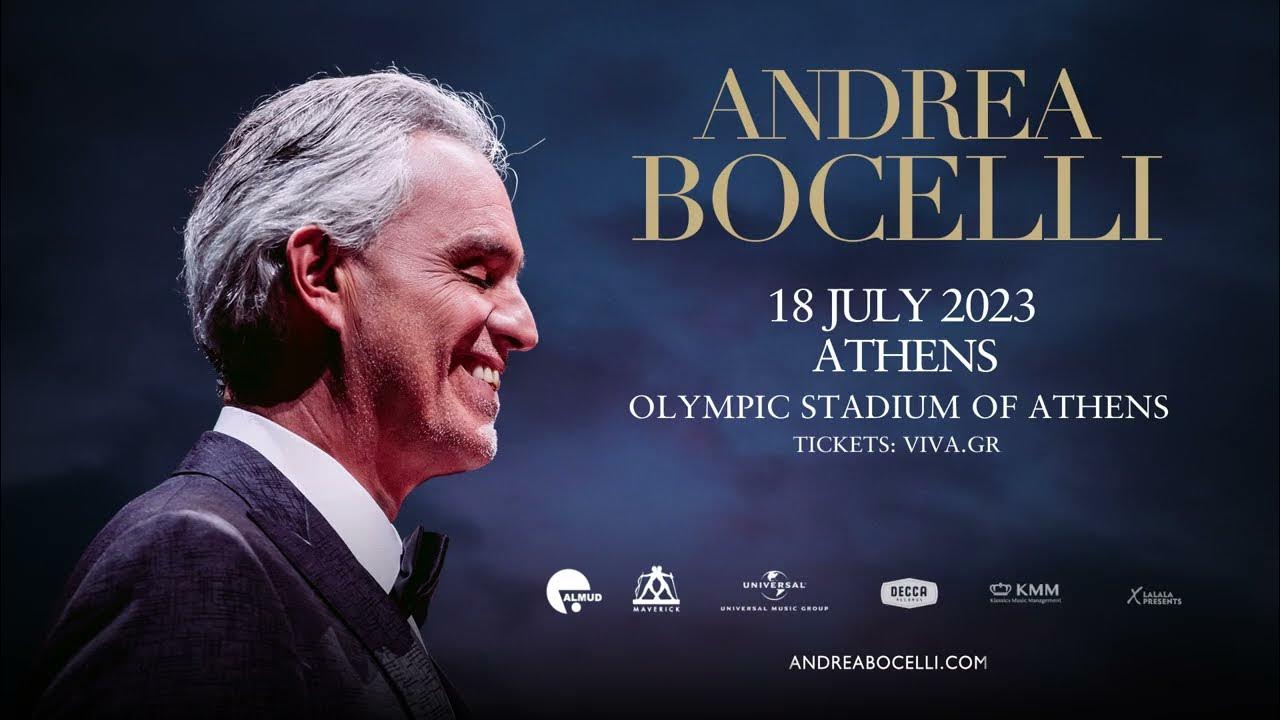 Andrea Bocelli 18.07.23 Olympic Stadium of Athens Greece YouTube