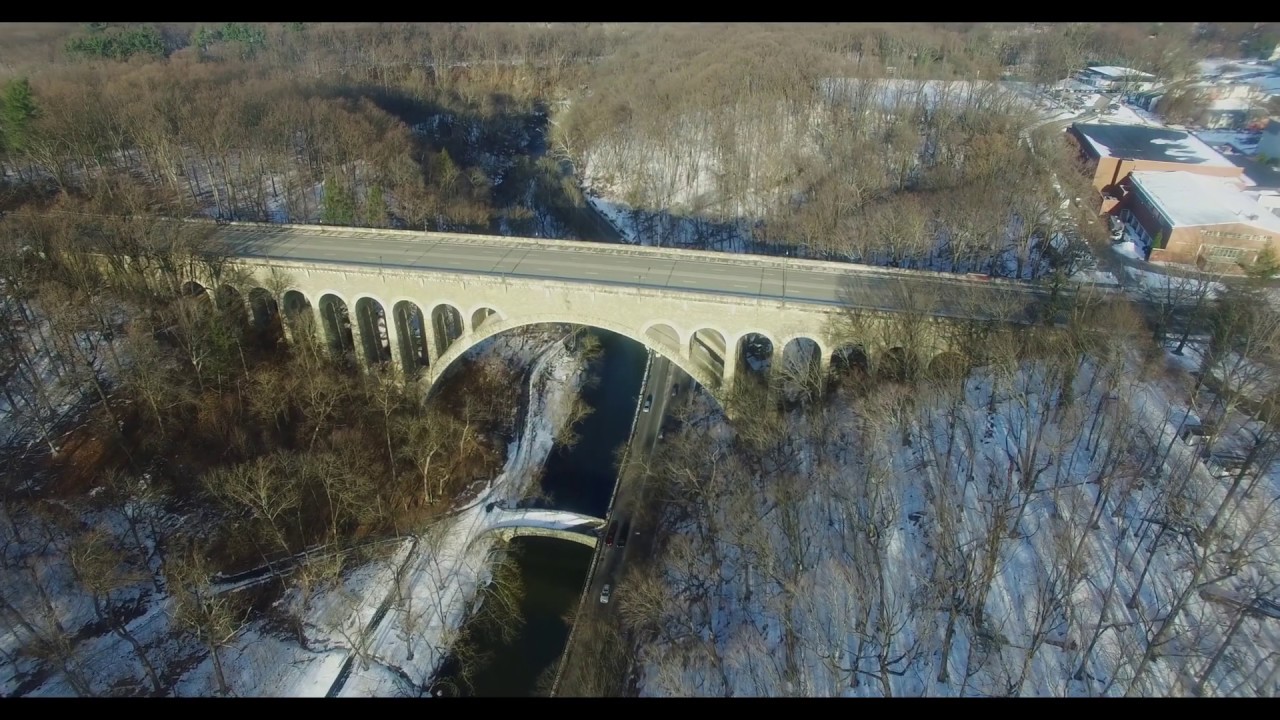 Wissahickon Memorial Bridge Drone Video YouTube