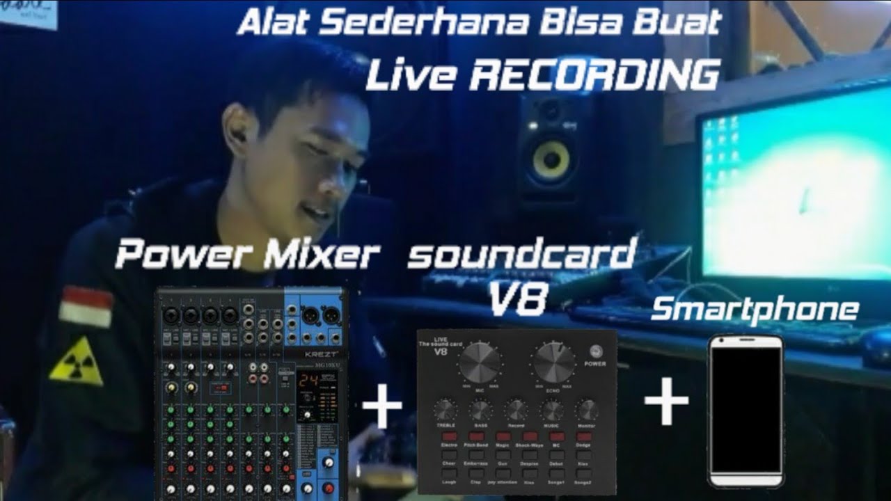 Cara Recording Saat Live Konser Hanya Menggunakan Sound Card v8 Dan