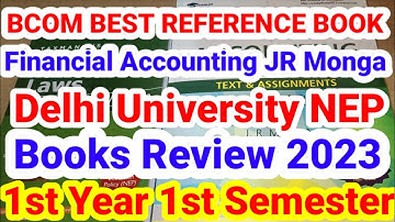 BCOM HONOURS Program BEST BOOK Financial Accounting Semester 1 Delhi | Books Review | Bharti Pandey