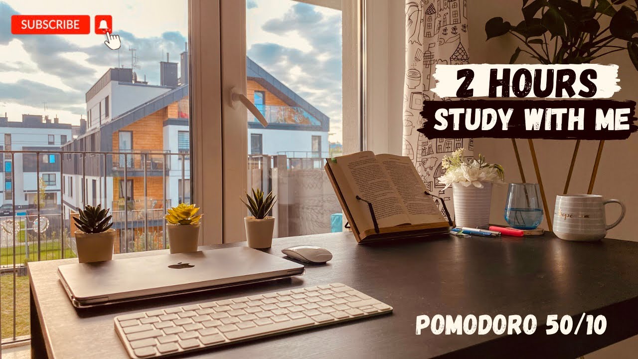 2 HOURS STUDY WITH ME | 5AM ROUTINE, Background noise, no music ...