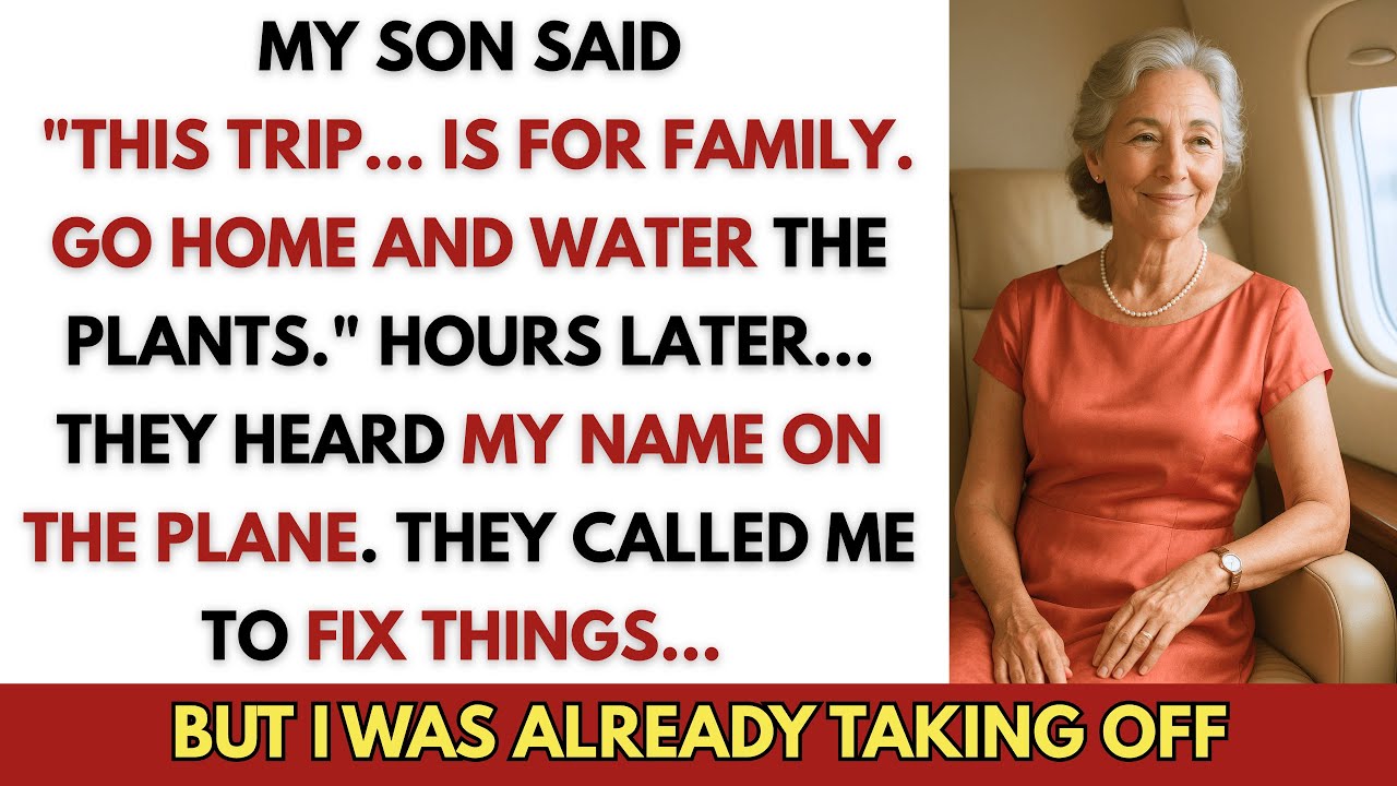 My Son Left Me Out of the Family Trip… But Then He Heard My Name on the Plane