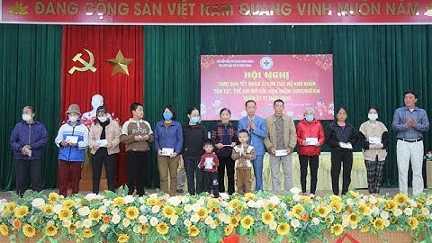 VIDEO: Trao 64 suất quà tết cho hộ có hoàn cảnh khó khăn tại xã Vĩnh Thịnh.