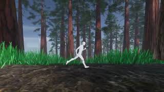 Unity3d forest draft, volumetric lighting, volumetric fog, lightshafts.