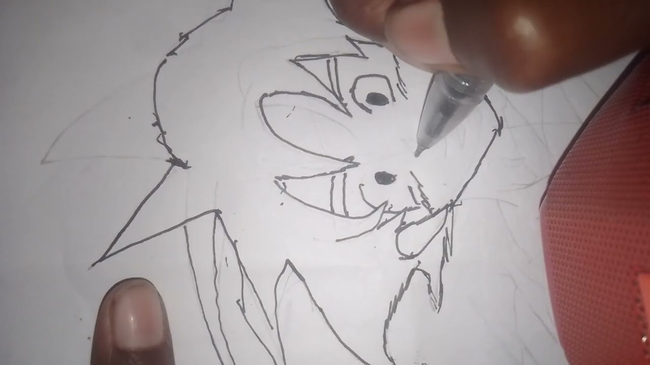 Goku drawing tutorial easy to draw from dragon Ball z 