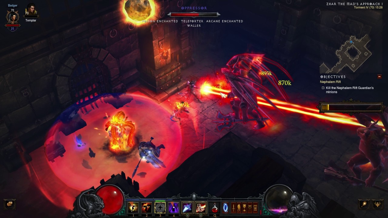 Nephalem Rift - Torment 4 - Wizard - Diablo 3