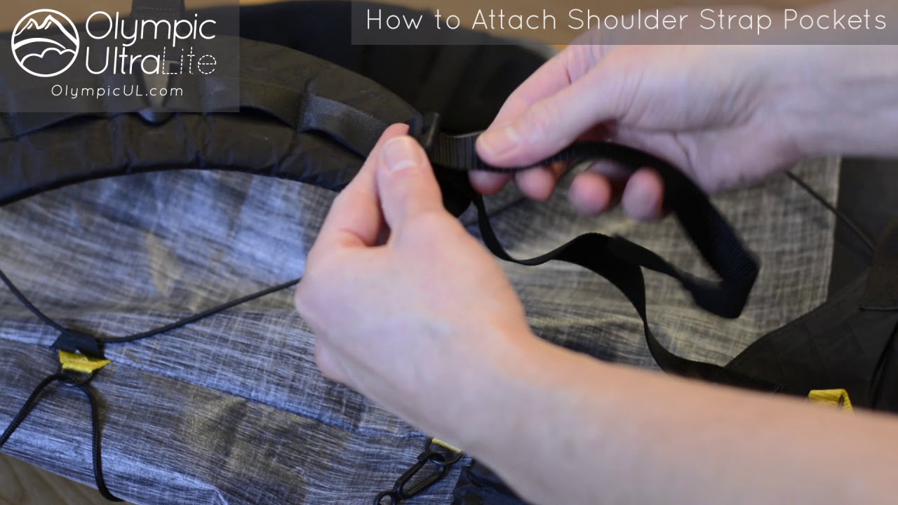 How to attach shoulder strap pouches YouTube
