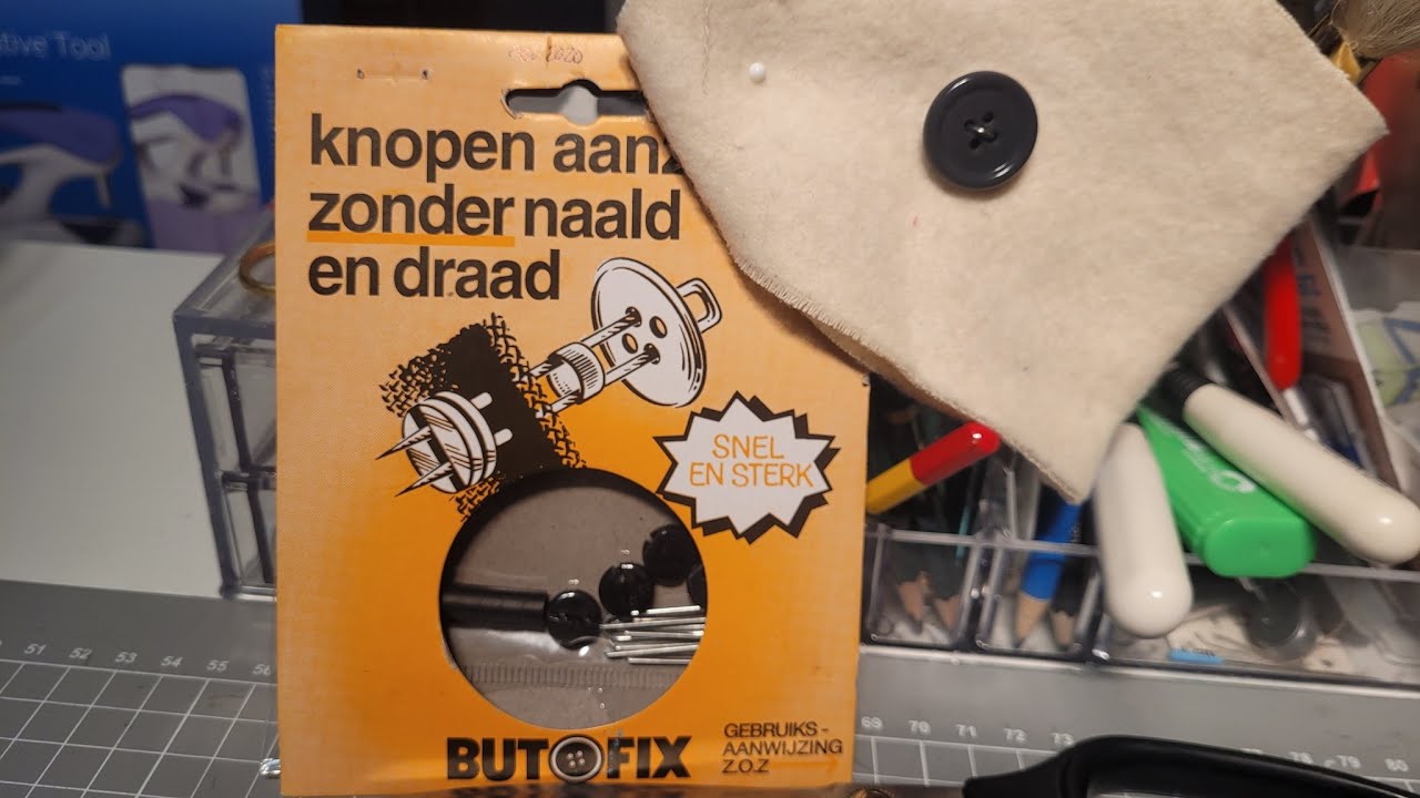 ButOfix, knopen aanzetten zonder naald en draad