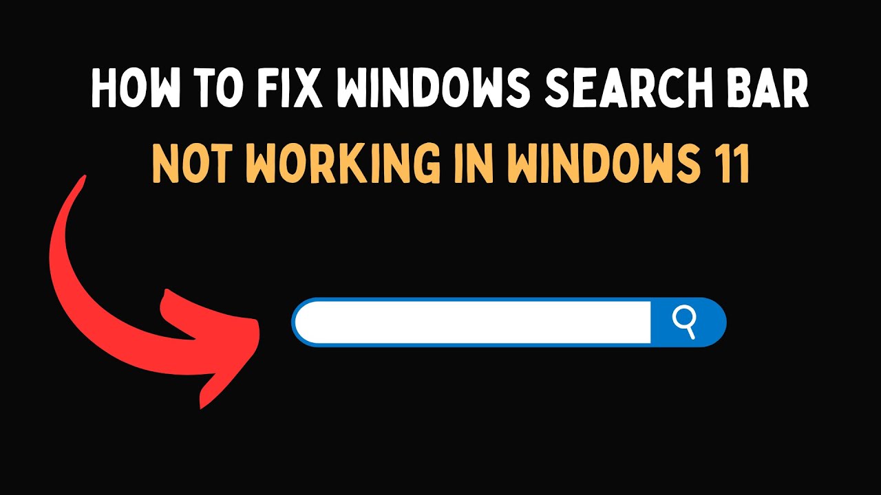 Как исправить неработоспособность панели поиска Windows в Windows 11