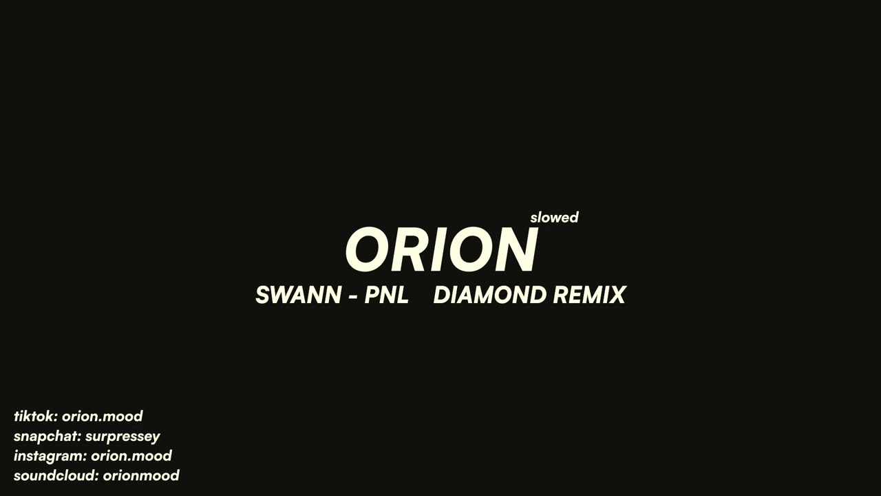Swann - PNL // Diamond Remix (slowed + reverb)