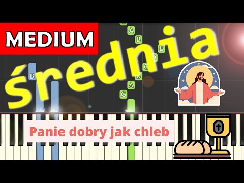 🎹 Panie dobry jak chleb - Piano Tutorial (średnia wersja) 🎵 NUTY W OPISIE 🎼