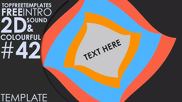 FREE After Effects Intro: 2D Colourful Sounds #42