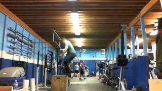 Training Week 7: 3 MIN AMRAP BUrpees, Box Jumps, Double Unders (Round 1) (02/23/2015)
