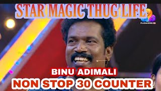 Binu Adimali non - stop 30 Counter Collections | King of Thug | #starmagic | Star Magic Thug Life ||