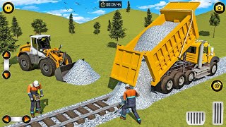 Train Track Construction Simulator -JCB    Machine Games 3D - Android Gameplay . screenshot 5