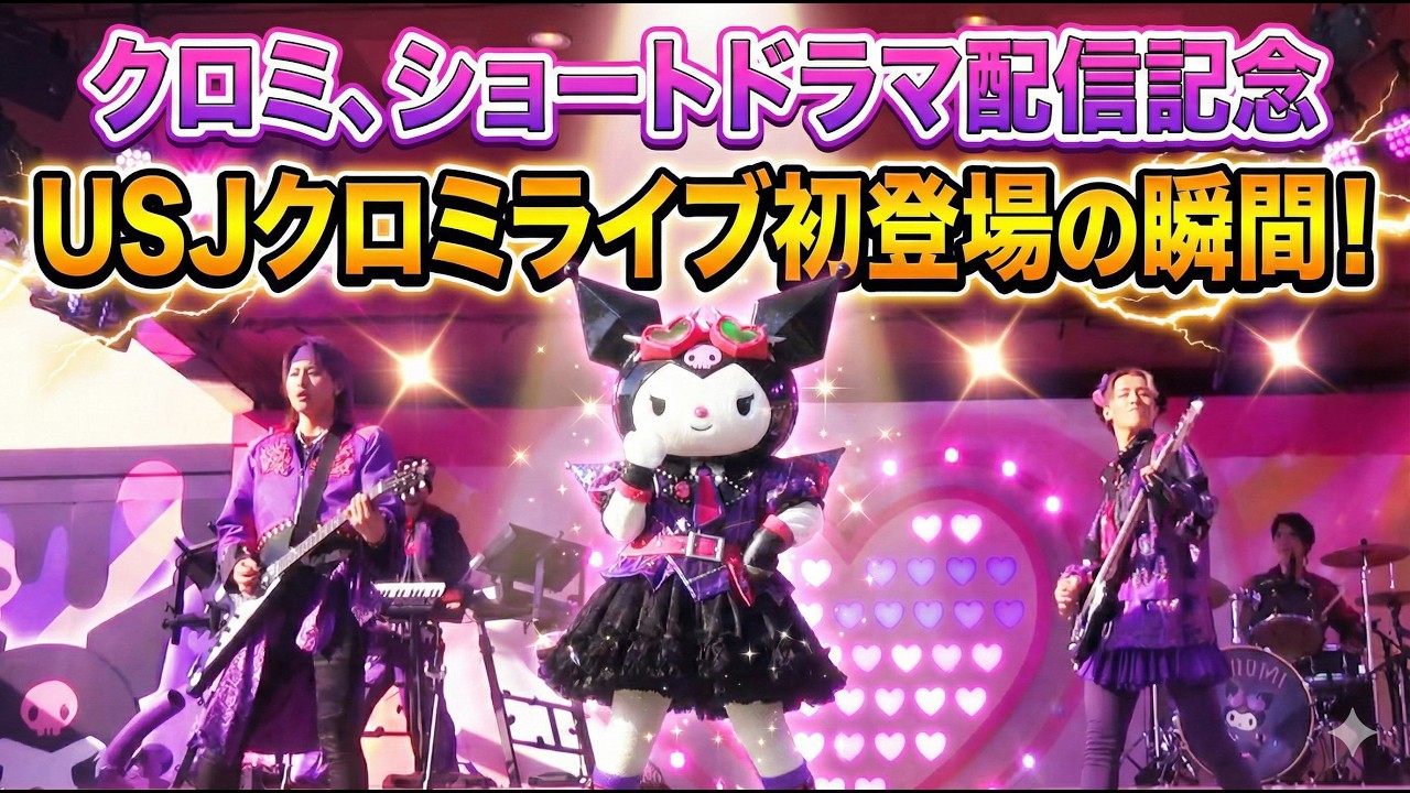【USJ】2026年、クロミ様主演ドラマ配信決定！2024年3月15日「伝説の初登場」映像を特別公開！
