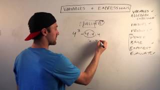 Expressions and Variables - How to Evaluate - ALGEBRA I